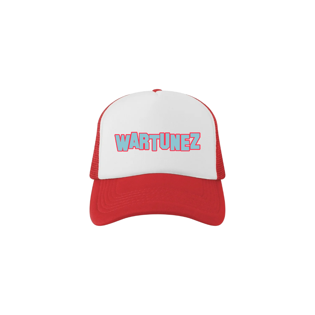 Red And Blue Retro Trucker