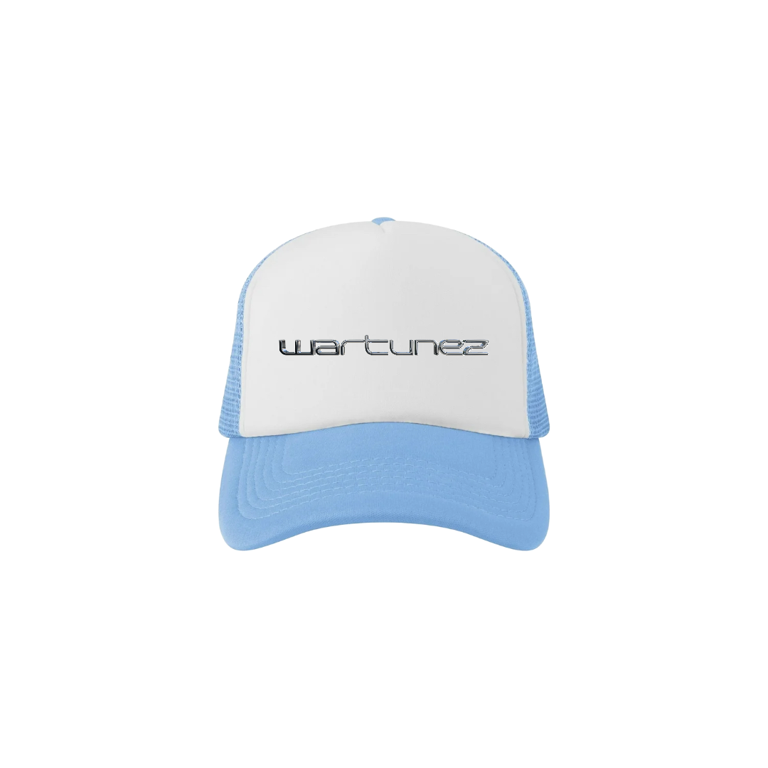 Sky Blue Chrome Trucker