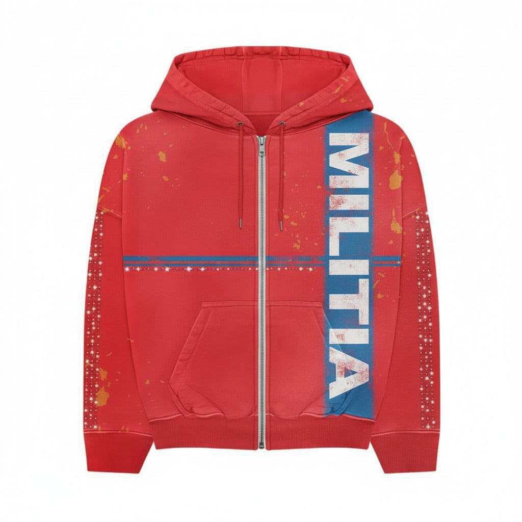 Red Militia Hoodie