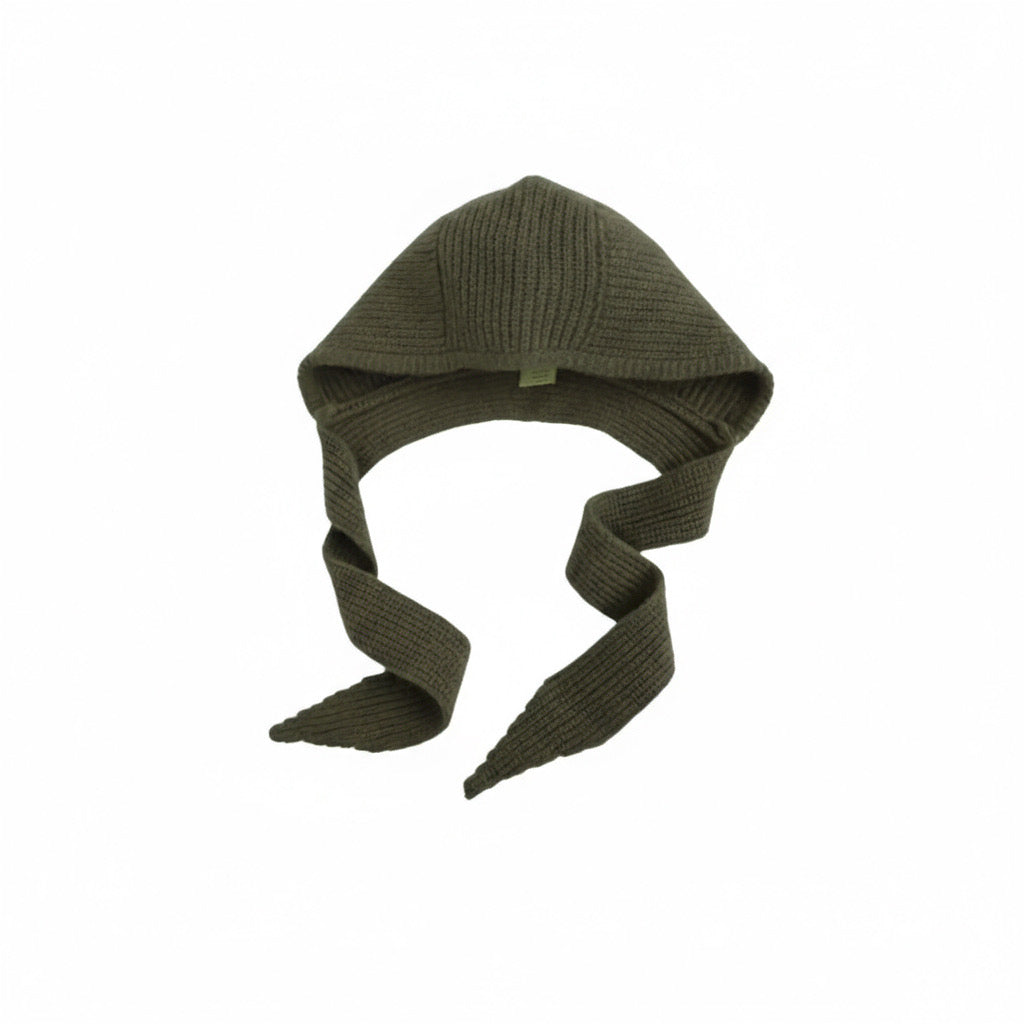 Army Green Hooded Scarf