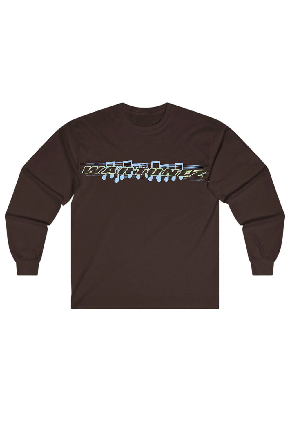 Brown Music Notes LS Tee