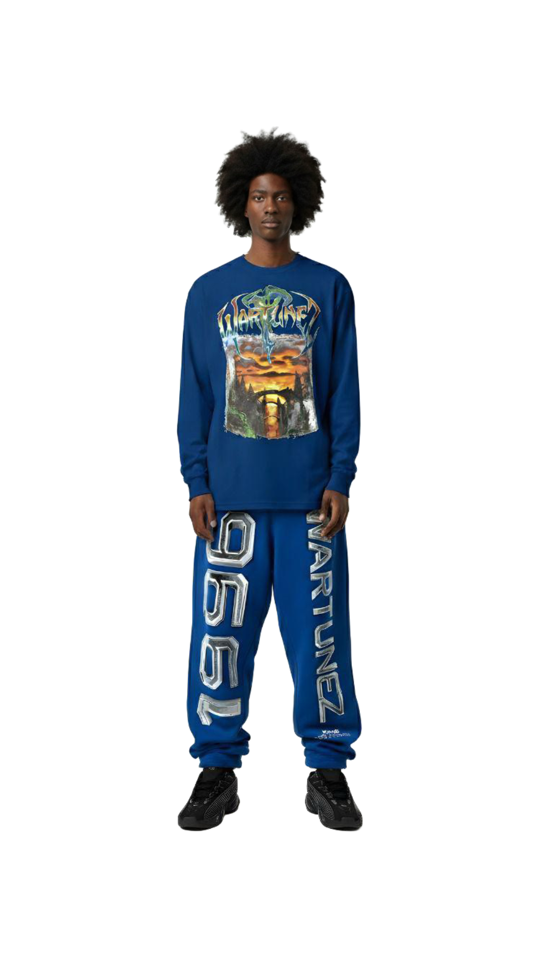 Royal Blue LS Band Tee