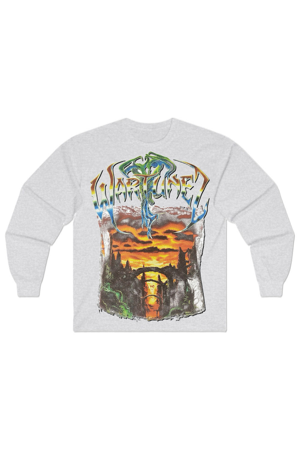 Heather Grey LS Band Tee