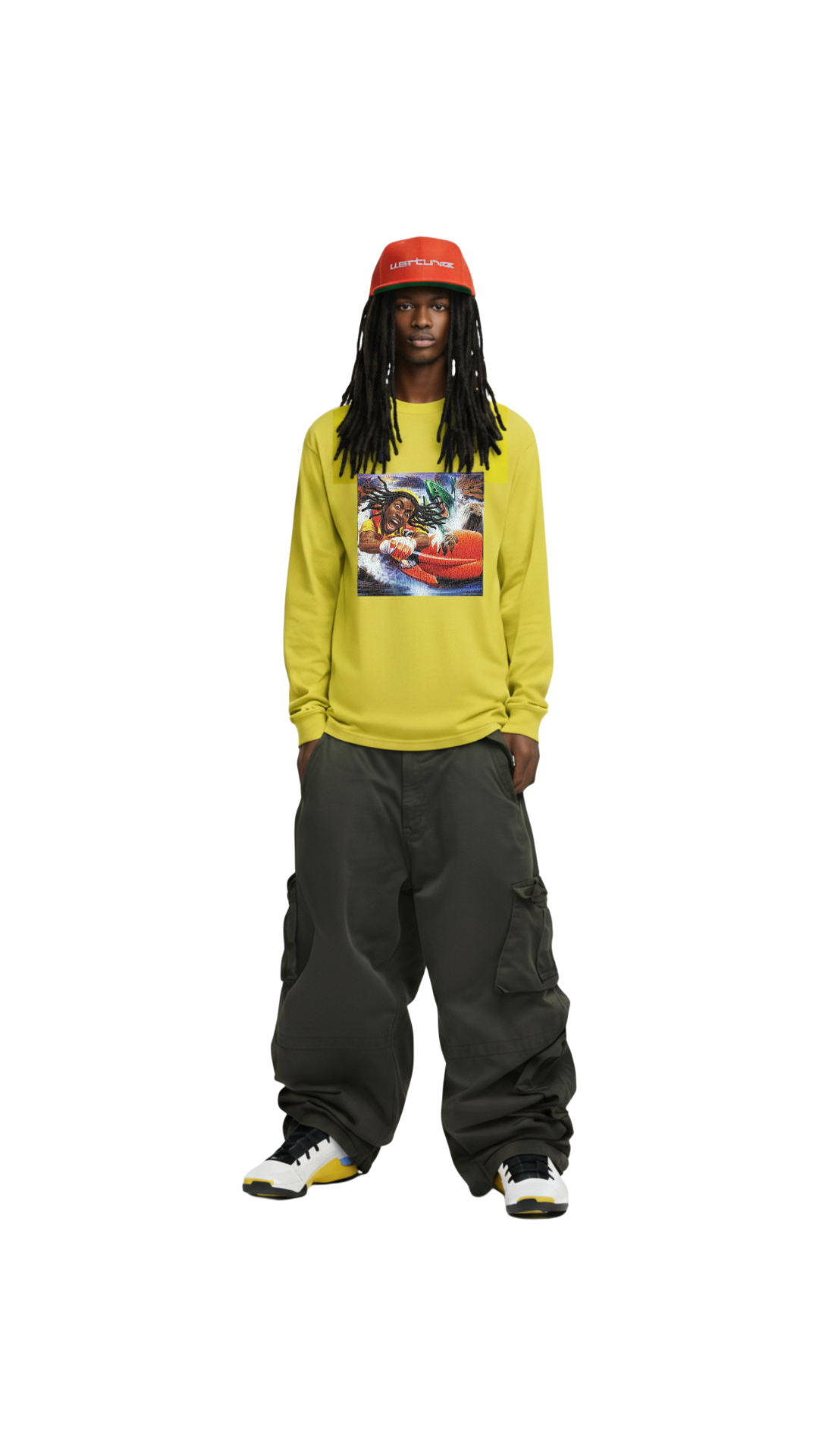 Yellow Waterfall LS Tee