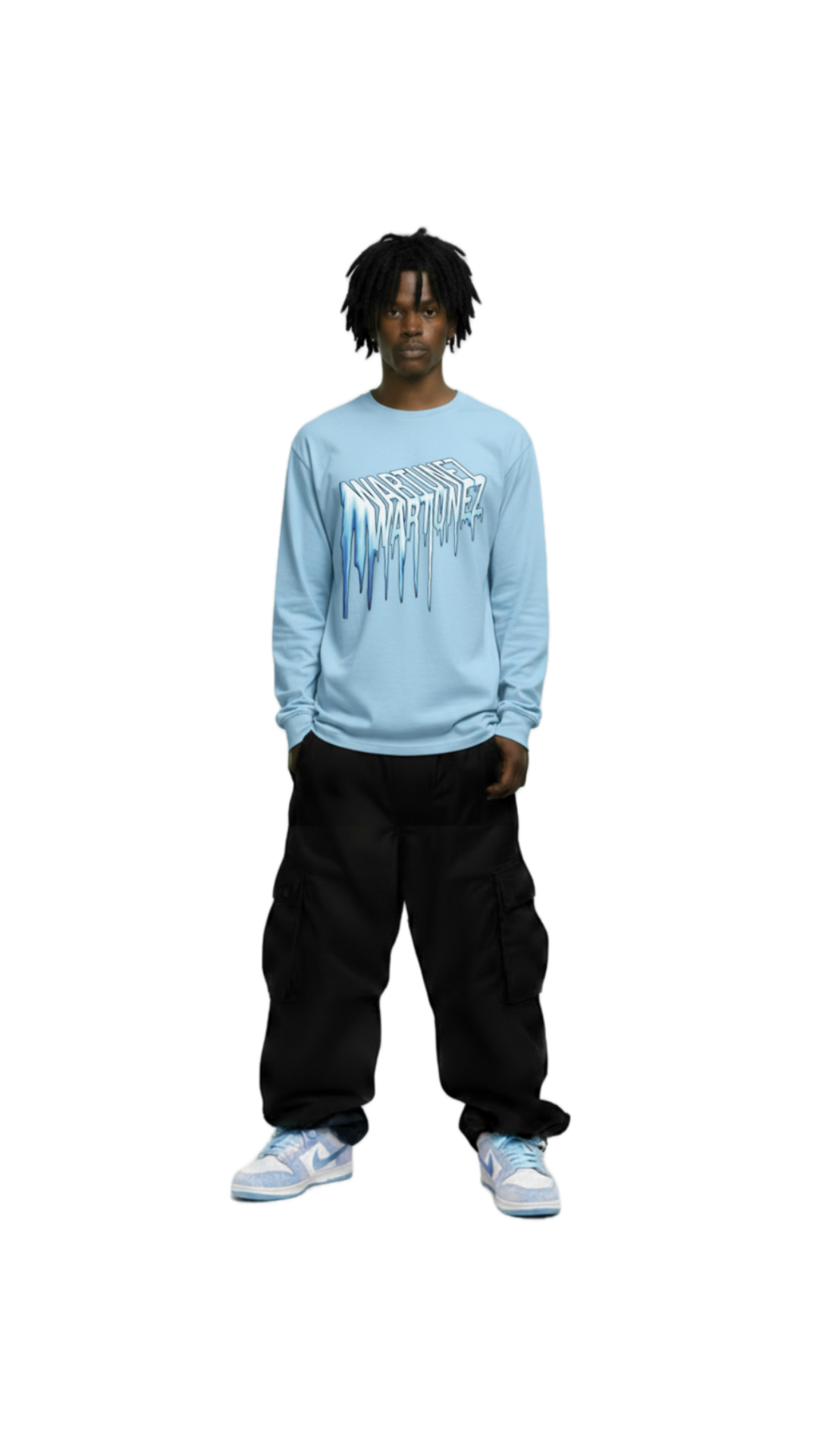 Sky Blue Icicle LS Tee