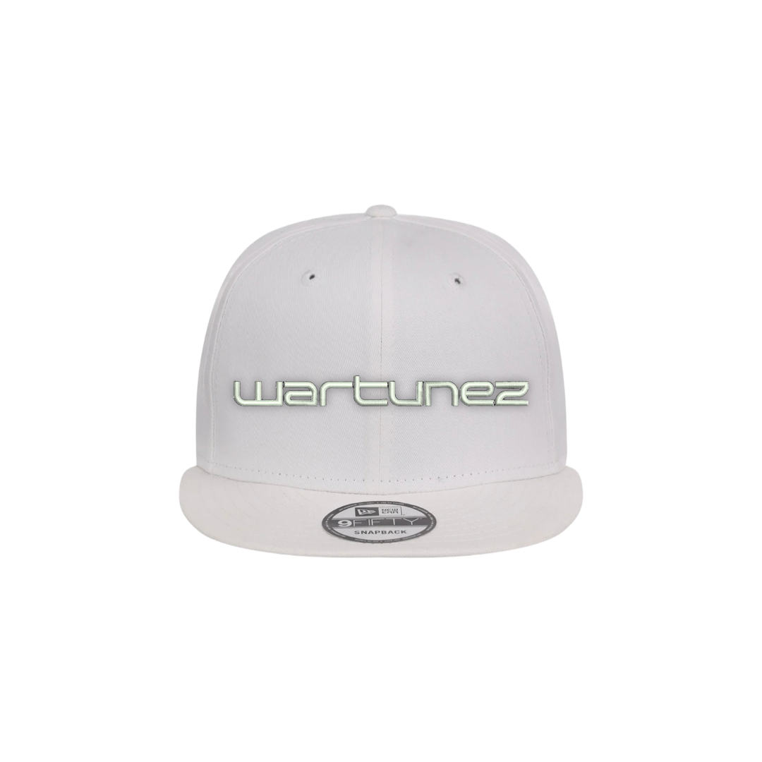 All White New Era Snap