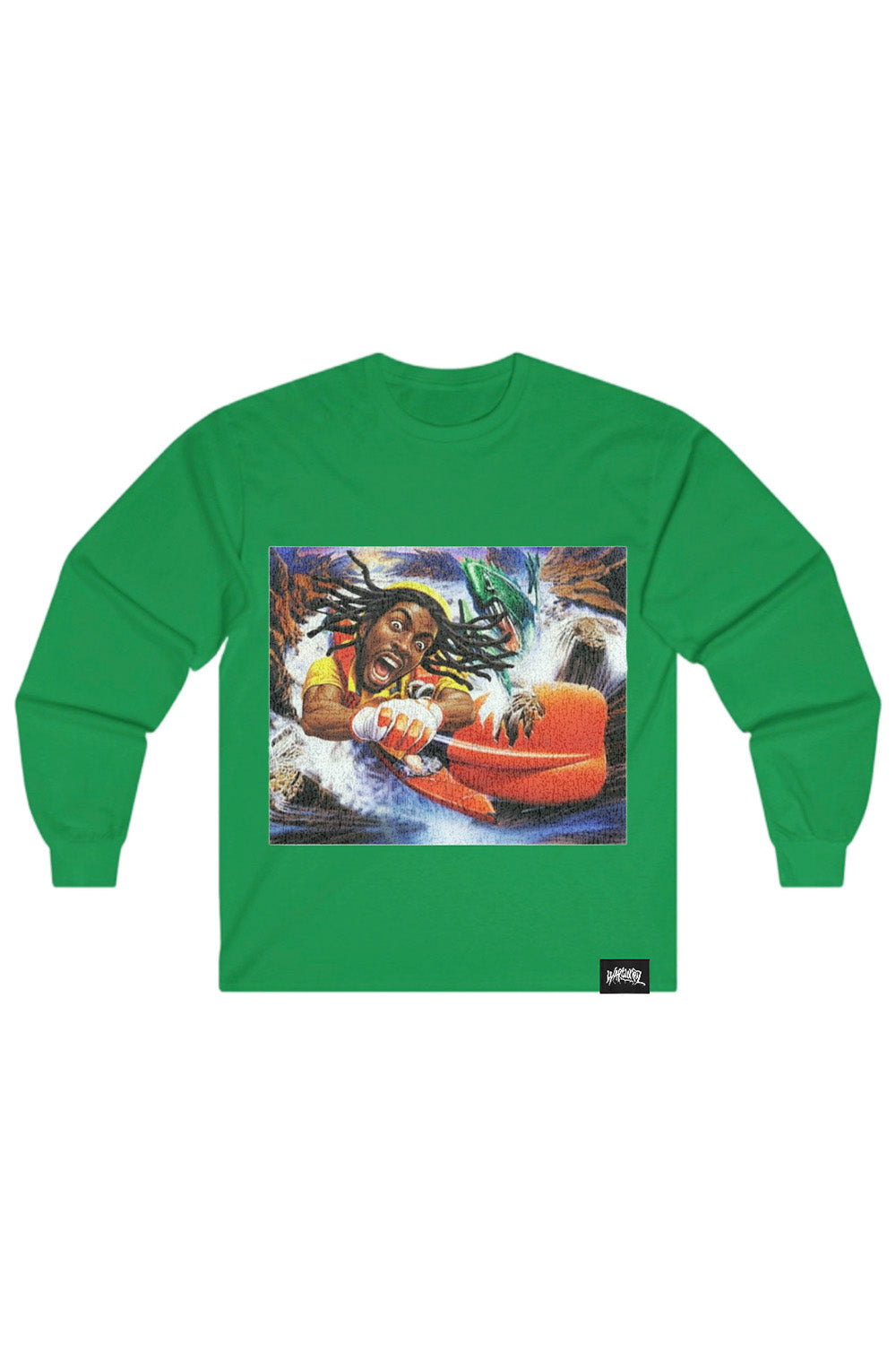 Green Waterfall LS Tee